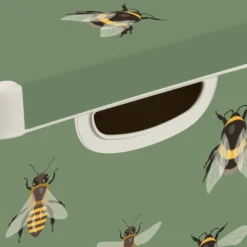 Curver Stockholm Bees Deco Storage Box - Green - 22L -Home Style Sales 13169626 5564898511804807
