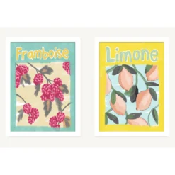 Fruits Framed Prints - Set Of 2 - 40x30cm