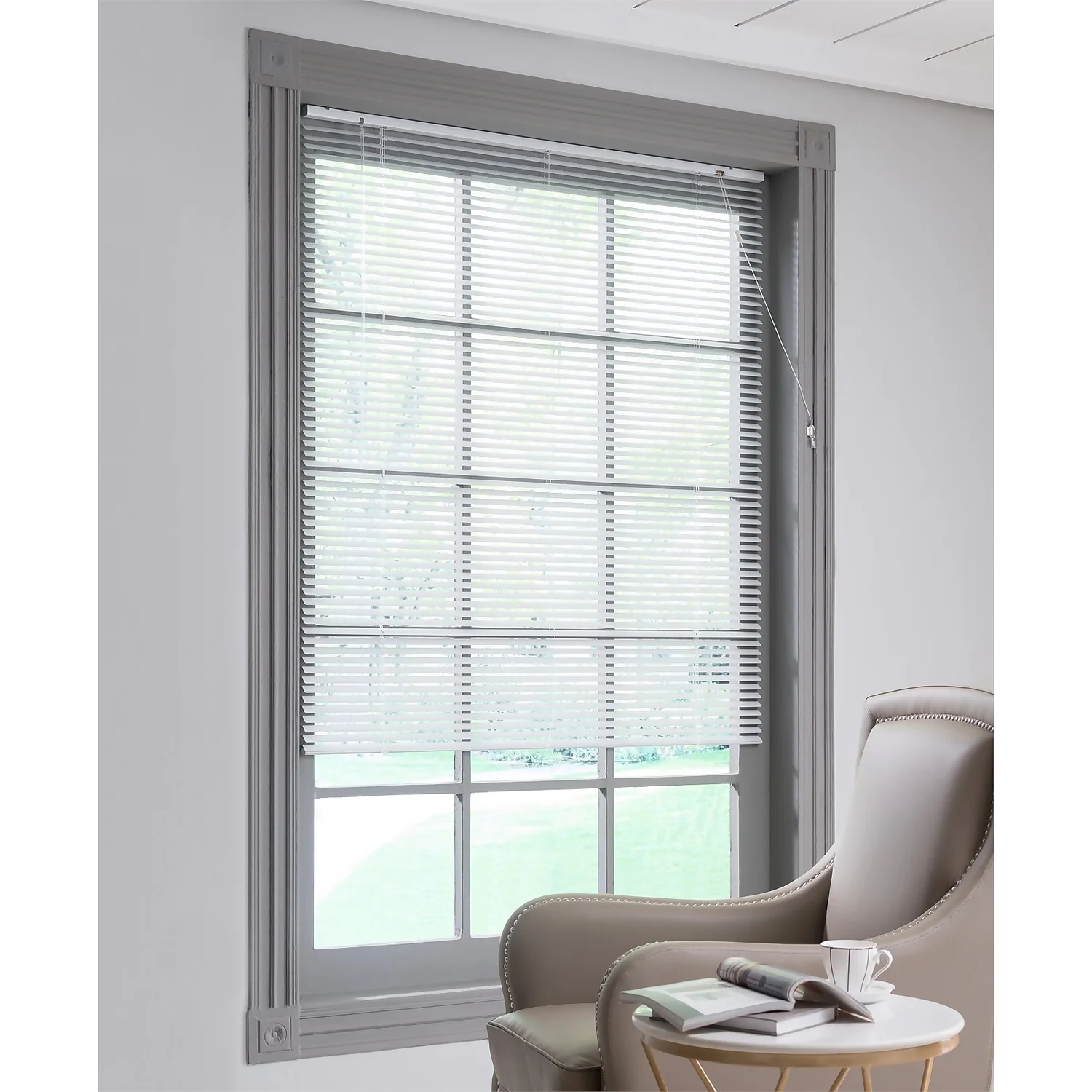 Aluminium Venetian Blind - White - 140x160cm 4 Aluminium Venetian Blind - White - 140x160cm - Image 2