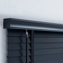 50mm Wood Venetian Blind - Black - 130x160cm -Home Style Sales 13206122 1224884215525427