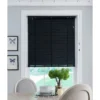 50mm Wood Venetian Blind - Black - 160x160cm