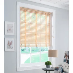 50mm Wood Venetian Blind - Natural - 110x160cm -Home Style Sales 13206150 9194884222869544