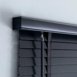 50mm Wood Venetian Blind - Slate - 90x160cm -Home Style Sales 13206164 1734884239006151