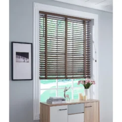 50mm Wood Venetian Blind - Walnut - 70x160cm -Home Style Sales 13206175 3844884243629640