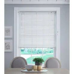 50mm Wood Venetian Blind - White - 90x160cm