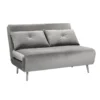 Freya Velvet Folding Sofa Bed - Grey -Home Style Sales 13222764 2704933444452813