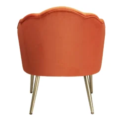 Sophia Scallop Occasional Chair - Burnt Orange -Home Style Sales 13222770 1894920057658395