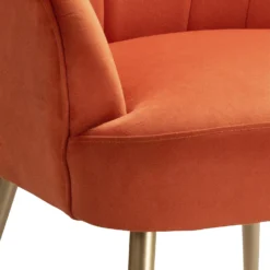 Sophia Scallop Occasional Chair - Burnt Orange -Home Style Sales 13222770 6824920057736278