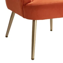 Sophia Scallop Occasional Chair - Burnt Orange -Home Style Sales 13222770 6994920057799422