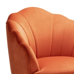Sophia Scallop Occasional Chair - Burnt Orange -Home Style Sales 13222770 7244920057687963