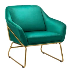 Evelyn Metal Frame Chair - Emerald
