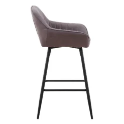Archer Faux Leather Bar Stool - Elephant Grey -Home Style Sales 13222774 1894931413686564