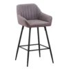 Archer Faux Leather Bar Stool - Elephant Grey -Home Style Sales 13222774 8574931413630059