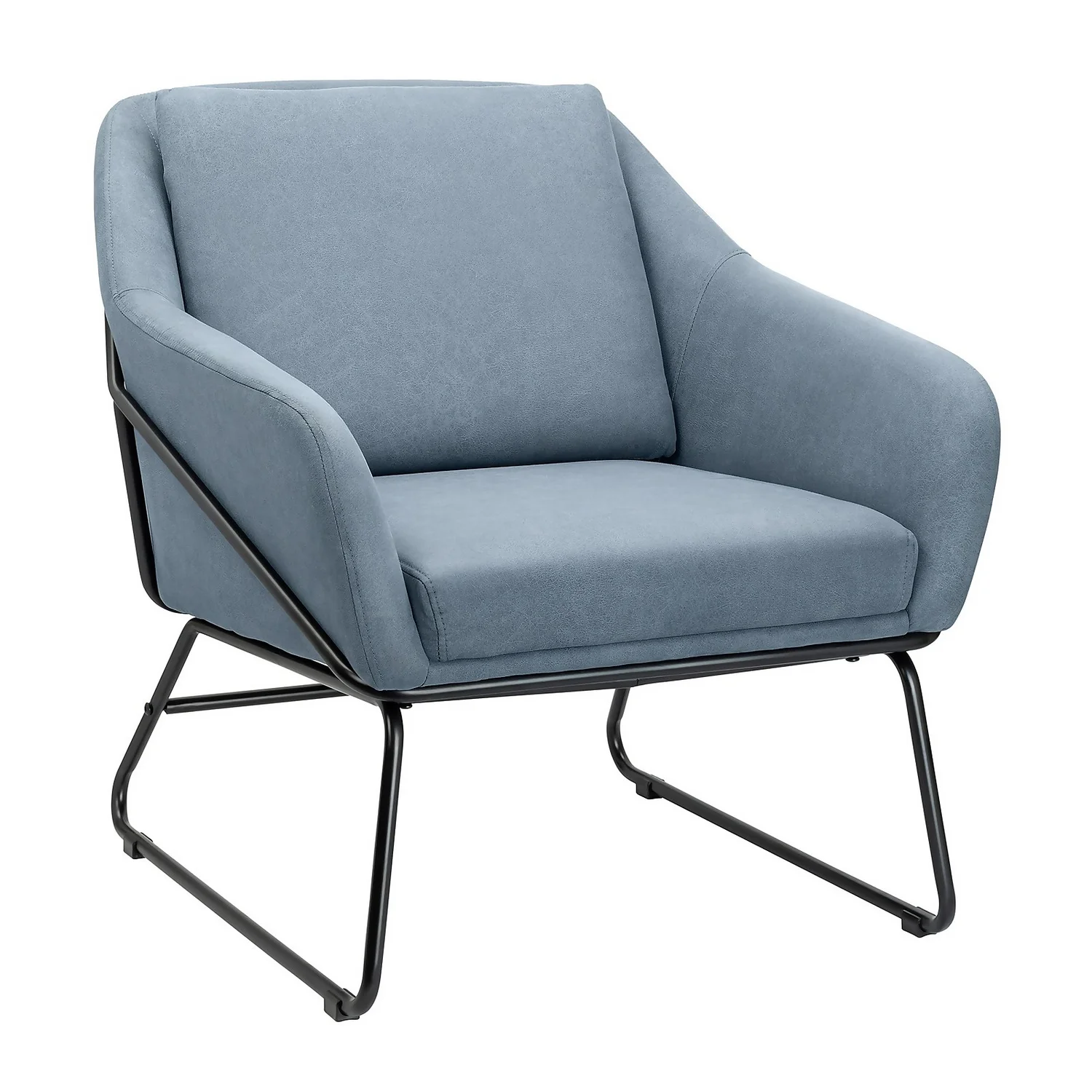 Evelyn Metal Frame Chair - Denim Blue 3 Evelyn Metal Frame Chair - Denim Blue