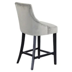 Annabelle Velvet Bar Stool - Grey -Home Style Sales 13223761 2014927306609680