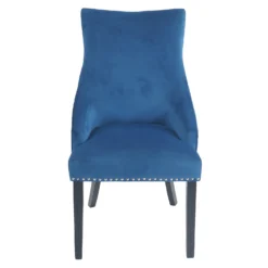 Annabelle Pleated Back Velvet Dining Chairs - Set Of 2 - Navy -Home Style Sales 13223766 2144926476902767