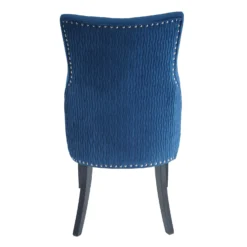 Annabelle Pleated Back Velvet Dining Chairs - Set Of 2 - Navy -Home Style Sales 13223766 8924926477070695