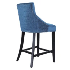 Annabelle Velvet Bar Stool - Navy -Home Style Sales 13223768 1204927306625088