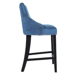 Annabelle Velvet Bar Stool - Navy -Home Style Sales 13223768 8544927306609227