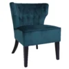Sadie Velvet Accent Chair - Aegean Blue 1 Sadie Velvet Accent Chair - Aegean Blue -Home Style Sales 13223769 1504958840587044