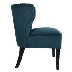 Sadie Velvet Accent Chair - Aegean Blue -Home Style Sales 13223769 2094958840644425