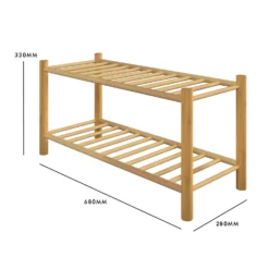 Living Elements 2 Tier Bamboo Shoe Rack 9 Living Elements 2 Tier Bamboo Shoe Rack -Home Style Sales 13231129 1384929069103455