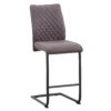 Skelby Faux Leather Bar Stool - Elephant Grey -Home Style Sales 13244357 1884931414340174