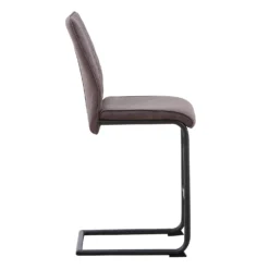 Skelby Faux Leather Bar Stool - Elephant Grey -Home Style Sales 13244357 2784931414424762