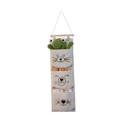 Kids 3 Pocket Hanging Organiser - Polar Bear -Home Style Sales 13277677 1484929069085707