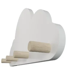Kids Cloud Shelf With Hooks -Home Style Sales 13277680 1774928017824489