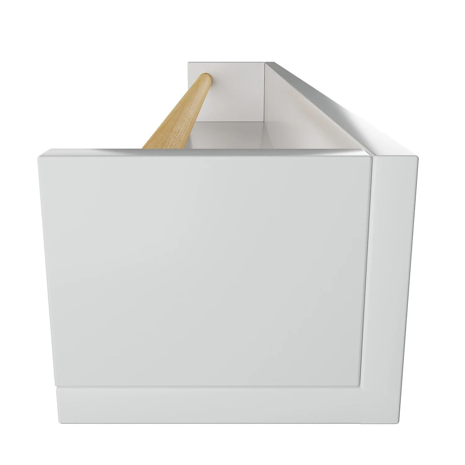 Kids Storage Rail Bookshelf - White & Natural 7 Kids Storage Rail Bookshelf - White & Natural - Image 5