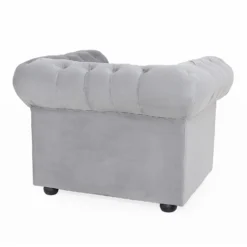 Chesterfield Velvet Armchair - Silver 8 Chesterfield Velvet Armchair - Silver -Home Style Sales 13302342 2644961771184360