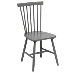 The Spindle Chair - Set Of 2 - Charcoal 13 The Spindle Chair - Set Of 2 - Charcoal -Home Style Sales 13460767 6404940701612782