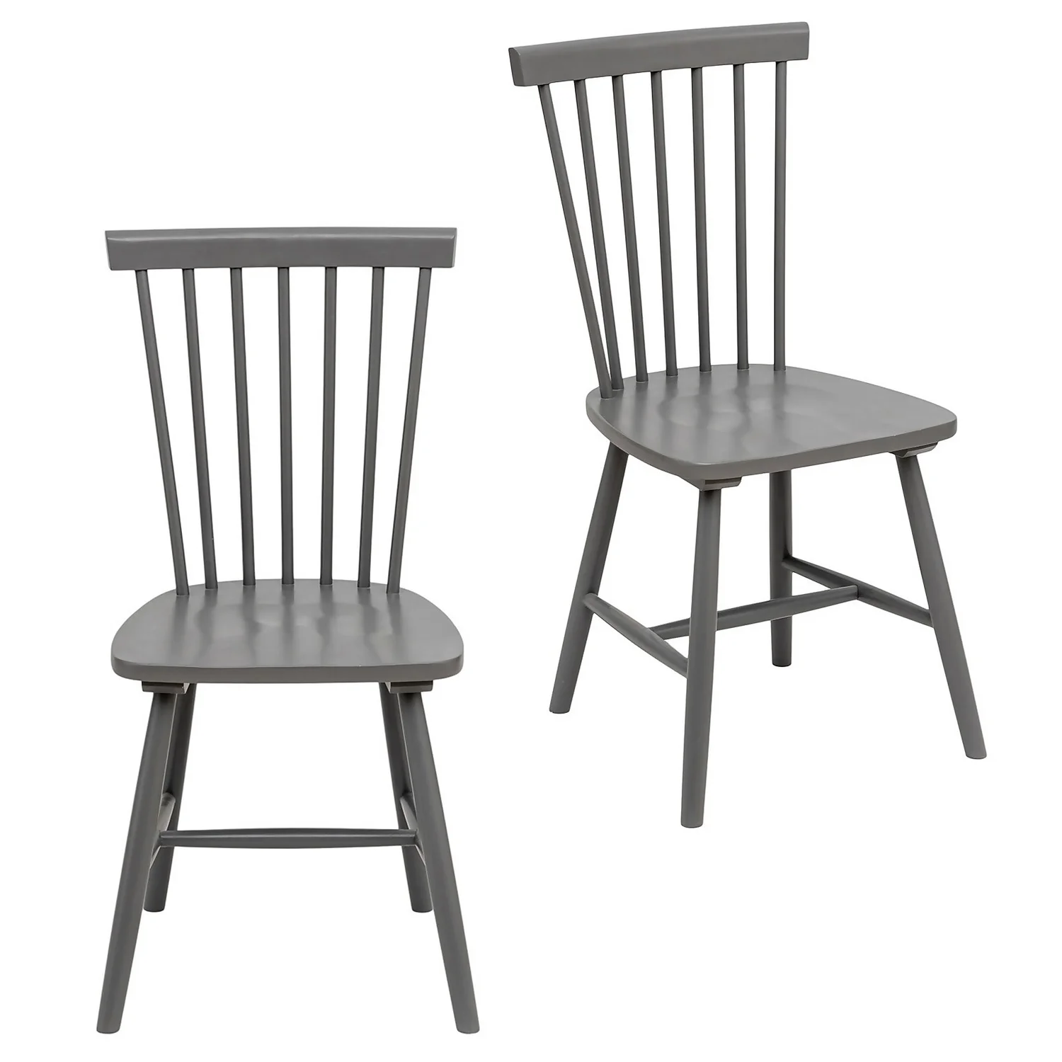 The Spindle Chair - Set Of 2 - Charcoal 3 The Spindle Chair - Set Of 2 - Charcoal