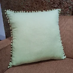 Country Living Linen Pom Poms Cushion -Home Style Sales 13470276 1314929621149085