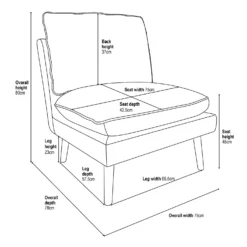 Pippa Pillow Accent Chair - Blue 15 Pippa Pillow Accent Chair - Blue -Home Style Sales 13514417 5275014368835176