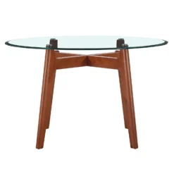 Baxter Glass & Oak Round Dining Table -Home Style Sales 13514421 2304963832099991
