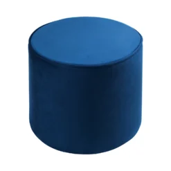Pippa Round Pouffe - Blue -Home Style Sales 13514425 8524964604141120