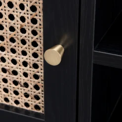 Kubu Rattan TV Stand - Black -Home Style Sales 13633729 3334974679872804