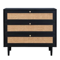 Kubu Rattan 3 Drawer Chest - Black 12 Kubu Rattan 3 Drawer Chest - Black -Home Style Sales 13633730 8624974679044063