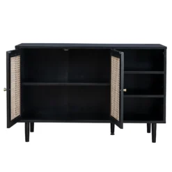 Kubu Rattan Sideboard - Black -Home Style Sales 13633735 3784974679687104