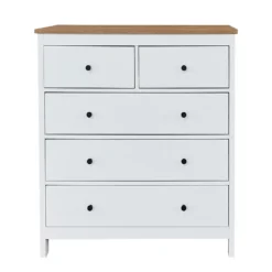 Ren 5 Drawer Chest - White -Home Style Sales 13633737 2944975192808226
