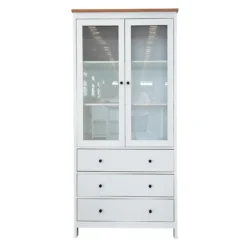 Ren Tall Storage Cabinet - White -Home Style Sales 13633740 9754975449707727