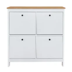 Ren Hallway Shoe Store - White -Home Style Sales 13633743 6684975449435213