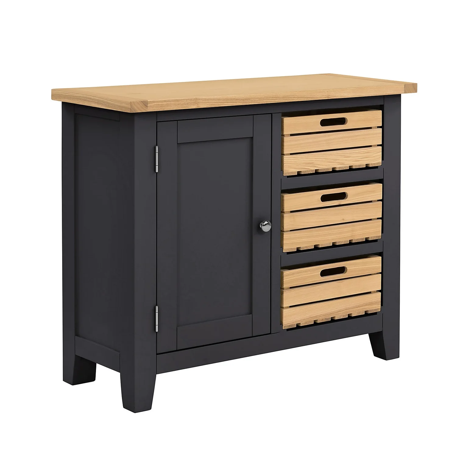 Ashstead Small Sideboard - Oak & Charcoal 3 Ashstead Small Sideboard - Oak & Charcoal