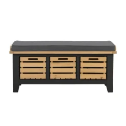 Ashstead Storage Bench - Oak & Charcoal 15 Ashstead Storage Bench - Oak & Charcoal -Home Style Sales 13642204 6064953455681931