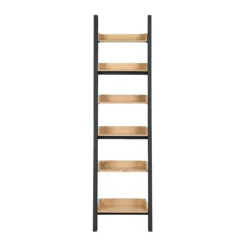 Ashstead Ladder Shelf - Oak & Charcoal -Home Style Sales 13642205 8484953455128848