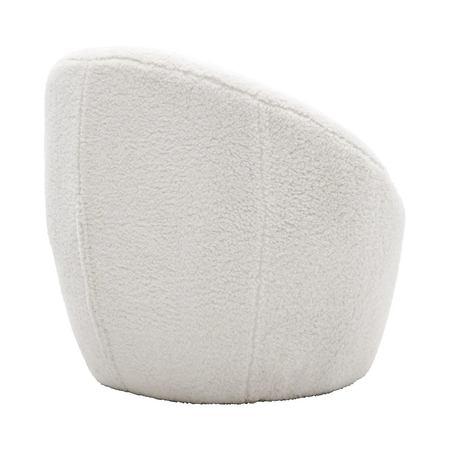 Bernie Boucle Chunky Tub Chair - Cream 5 Bernie Boucle Chunky Tub Chair - Cream - Image 3