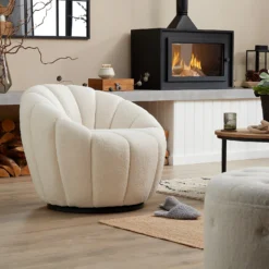 Brody Boucle Tub Armchair - Cream -Home Style Sales 13644169 1004997056629027