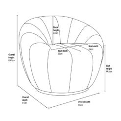 Brody Boucle Tub Armchair - Cream -Home Style Sales 13644169 6025018742963303